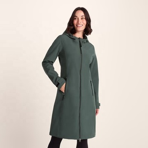 Chaqueta Softshell Impermeable para Mujer, Cortavientos, de Secado Rápido, con Capucha, Largo Regular, para Otoño e Invierno - Product Image 1