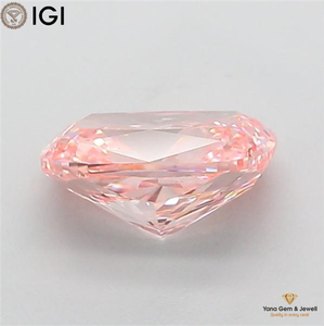 Diamant de laboratoire CVD de haute qualité, couleur rose vif fantaisie, clarté VS1, 2,00 carats, certifié IGI, taille coussin, pour bijoux uniques - Product Image 4