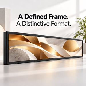 70 Inch Bar Commercial Display Menu Board Display Stretched Digital Signage <b>Screen</b> for Retail and Restaurant Advertising - Product Image 2