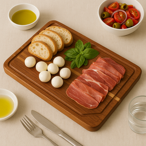 Solid Acacia Cutting Board <b>Kitchen</b> Wooden Chopping Board with Juice Groove Durable Food Safe - Product Image 1