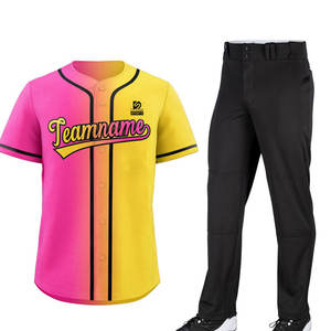 Service OEM Vente en gros Tenue d'entraînement Uniforme de baseball Léger Respirant 100% Polyester Couleurs personnalisées Nouveau design Prix bas - Product Image 1