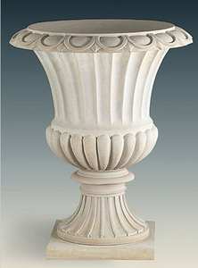 Jardinière extérieure en marbre blanc, pots et vases de luxe pour aménagement paysager - Product Image 3