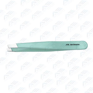 Professional Beauty Tool Stainless Steel Slanted Eyebrow & Eyelash Tweezers Hair <b>Removal</b> Grooming and Shaping - Product Image 5