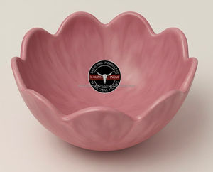 Tazón para Ensalada de Resina Pulida Premium, Tazón Moderno de Lujo para Servir en Fiestas, para Uso en el Hogar, Cocina y Restaurantes, SS CRAFT INDIA SSCI-155 - Product Image 3