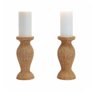 Portavelas personalizados para decoración de bodas, portavelas de ratán, faroles y frascos para velas, fabricante OEM en Vietnam. - Product Image 1