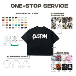 Custom Men's Regular Custom 230-320gsm <b>Tshirt</b> Heavyweight Oversized <b>Tshirt</b> Drop Shoulder 100 Cotton Embroidered Round Neck Men's - Product Image 4