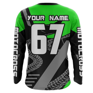 Maillot de motocross personnalisé OEM ODM, vêtements de performance respirants et à séchage rapide de qualité supérieure, fabricant - Product Image 2