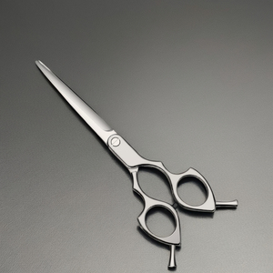 Hermosas Tijeras de Peluquería de Acero Inoxidable AUS8 para Diestros, Hojas Rectas y Afiladas, Impresión Láser, Aleación de Aluminio Convexo - Product Image 3