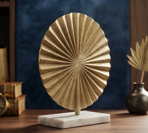 Décoration de table ronde de luxe, sculpture en métal, best-seller, vaisselle moderne, objet rond pour la décoration - Product Image 4