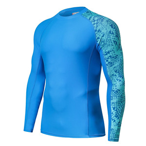 Custom Long Sleeve UPF50 Rash Guard <b>Men</b> Quick Dry <b>Compression</b> BJJ Surfing Swimming Sport <b>Shirt</b> with Digital Printing - Product Image 5