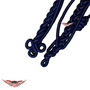 Royal Blue <b>Braided</b> Parade Aiguillette Officers Aiguillette Shoulder Aiguillette Shoulder <b>Cord</b> Citation With Brass Tip - Product Image 3