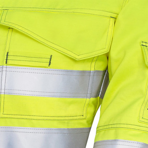 Combinaison de travail haute visibilité, ignifuge, résistante aux produits chimiques, certifiée CE, unisexe, en polyester, uniforme de sécurité et de protection - Product Image 5