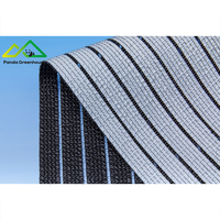 Serre à structure en acier avec filet d'ombrage et bâche en HDPE, grande taille, dimensions personnalisables, refroidissement, protection UV, stable
