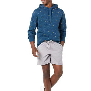 Sudadera con Capucha Unisex Personalizada con Estampado Gráfico de Estrellas, Sudadera de Forro Polar Extra Grande, Ropa Urbana Informal para Otoño e Invierno, Color Azul Verde - Product Image 1