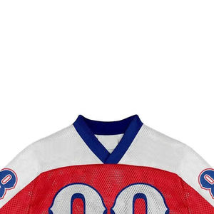 Maillot de football américain respirant en maille rétro à manches courtes, style tendance, confortable à porter, best-seller - Product Image 4