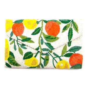 Pochette chic en perles avec broderie artisanale, pochette brodée à la main pour collection de soirées - Product Image 2