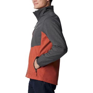 <b>Men's</b> Softshell Custom Logo <b>Canvas</b> Material Waterproof and Windproof with Stand Collar and Zipped <b>Jacket</b> <b>for</b> <b>man</b> - Product Image 2