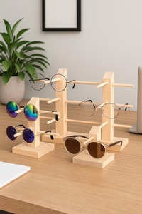 Soporte de madera maciza duradero de calidad de exportación para exhibir gafas en tiendas de óptica, disponible en grandes cantidades. - Product Image 5