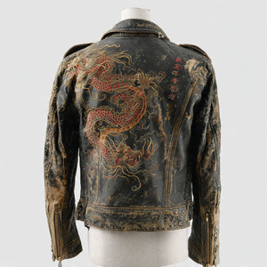 Chaqueta de Cuero Premium de Alta Calidad, Muy Elegante y Vintage - Product Image 6