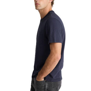 Camisetas de Algodón para Hombre con Diseño de Bolsillo, Manga Corta, Ropa de Trabajo Informal, Camiseta Básica, Proveedor de Ropa de Marca Privada, Camiseta Informal para Hombre - Product Image 4