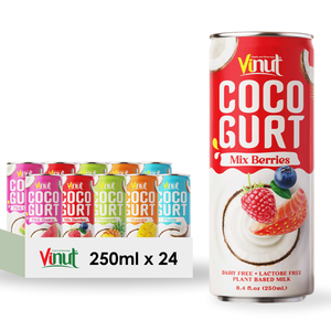 Bebida de coco con sabor a bayas de 280ml Proveedor al por mayor OEM ODM Fabricante de etiqueta privada Muestra gratis - Product Image 1