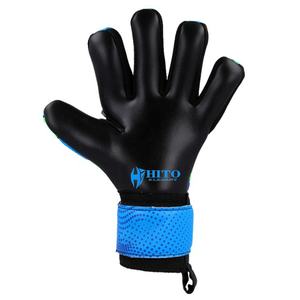 Gants de gardien de but de football personnalisés de qualité supérieure, paume avant en latex allemand, dos en silicone injecté, coupe Meduis, sangle intégrée - Product Image 4