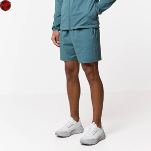 Custom Nylon Jacket Set 2-Piece Streetwear Outdoor <b>Zip</b>-Up Set for Men Streetwear Windbreaker Shorts Set - Product Image 2