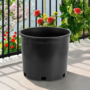Gal Pot de pépinière Pots de plantes en plastique avec trous de drainage pour semis Plantes de jardin Fleurs et noir - Product Image 3