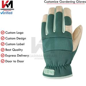 Guantes de Cuero Sintético de Primera Calidad, Guantes de Trabajo de Protección con Agarre Flexible en la Palma para Construcción, Venta al Por Mayor OEM - Product Image 5