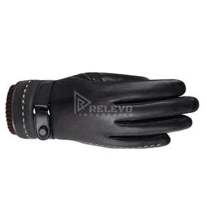 Gants en cuir pour hommes, style mode, professionnels, en peau de mouton véritable, doux et confortables, pour motards, vente en gros - Product Image 3