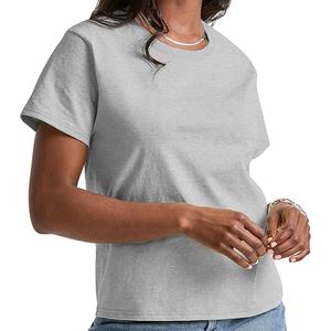 T-shirts personnalisés de haute qualité 100% coton à épaules tombantes pour filles t-shirt décontracté hip hop streetwear pour femmes - Product Image 5