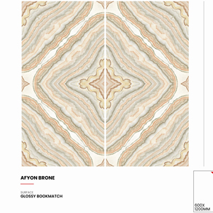 Carreaux de porcelaine brillants de qualité supérieure, effet marbre, format 60x120cm (600x1200mm, 24x48 pouces), pour murs et sols intérieurs de luxe. - Product Image 1