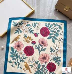 Custom Logo Satin Printed <b>Scarf</b> OEM ODM Private Label Fashion Manufacturer Nigeria Ghana Kenya Congo Senegal Tanzania Service - Product Image 1