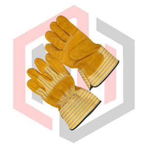 Guantes Reforzados de Cuero para Trabajo de Construcción, Resistentes al Fuego, Antidesgarro, Sin Silicona, Sin Polvo, Transpirables, Anti-Calor - Product Image 4