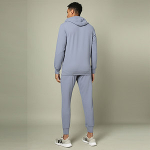 Conjunto Deportivo de Color Sólido para Hombre, Pantalones con Capucha, Sudadera, Conjunto Casual Masculino de Alta Calidad - Product Image 3
