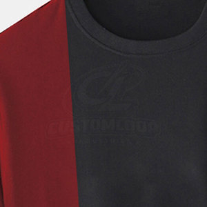 Camiseta de Hombre con Bloques de Color, Manga Corta, Cuello Redondo, Casual, Diseño Sólido, Transpirable, Tejida, 100% Algodón, Corte Ajustado - Product Image 3