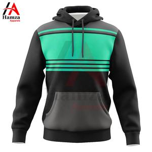 <b>Men's</b> Black and <b>Orange</b> Striped <b>Men's</b> <b>Hoodies</b> Casual Hooded Sweatshirt 280 GSM Cotton Blend Warm Comfortable from Hamza Apparels - Product Image 4