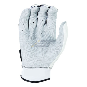 Gants de frappeur de baseball en cuir personnalisés, main droite, XXL XL, fermeture auto-agrippante, durables, séchage rapide, vente en gros, noir, adulte - Product Image 3