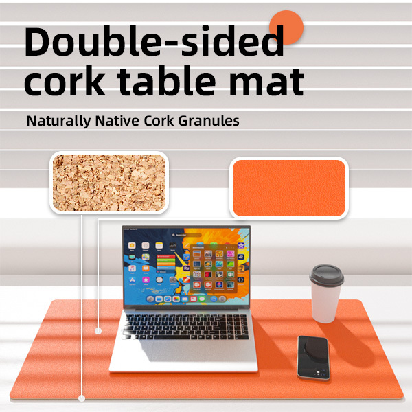 Natural Cork Mouse Pad Eco Friendly Non Slip Desk Mat Custom Logo Promotional Mousepad