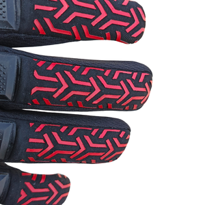 Guantes de Portero de Fútbol Profesionales, Material PU, Antideslizantes, Cierre de Gancho y Bucle, Unisex, Diseño en Relieve, Blanco, Rojo, Negro - Product Image 3