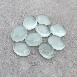Cabujón de Aguamarina Natural, Calibrado, Ovalado, Calidad AAA+, para Joyería - Product Image 2