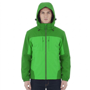 Chaquetas Soft Shell para Hombre de Último Diseño y Alta Calidad, con Capucha y Cierre, en Color Sólido - Product Image 4