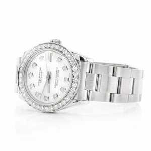 Luxury <b>Iced</b> <b>Out</b> Moissanite <b>Watch</b> Two Tone Gold Silver Automatic Mechanical Diamond Style Wristwatch - Product Image 4