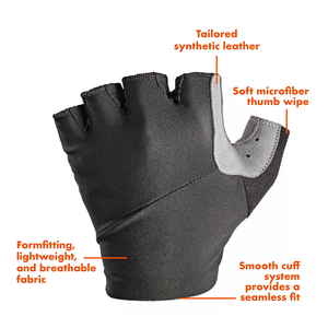 Gants de cyclisme unisexes de qualité supérieure, demi-doigts, protection UV, antidérapants, isolants thermiques, respirants, avec trous d'aération, amortissants, fermeture auto-agrippante - Product Image 4
