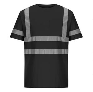 Camisetas de Seguridad ANSI Clase 2 de Alta Visibilidad OEM, con Luz LED Intermitente, Logotipo Personalizado Reflectante, de Nailon Negro para Uso en Exteriores, Ropa al por Mayor - Product Image 6