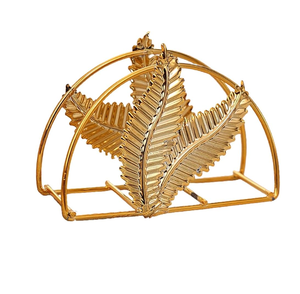 Attractive Design Gold Plated <b>Tissue</b> holder Customize Logo Color for Restaurant <b>Wedding</b> Party Table Decorative Napkin Holder - Product Image 4