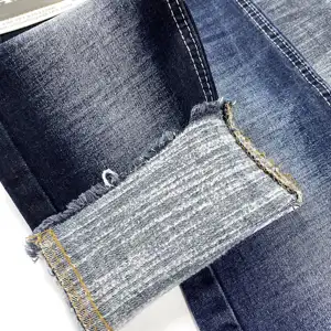Manufacturer High Quality Black Washed Stretch Jeans Prices Knitted Spandex Cotton Fire Retardant Denim Fabric