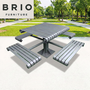 Hot Sale Dining <strong>Table</strong> with Bench Set Simple <strong>Canteen</strong> <strong>Table</strong> <strong>Canteen</strong> Fiber Glass <strong>Table</strong> &amp; Bench 4 Seater Set - Product Image 3