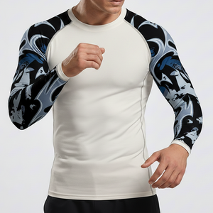 Men's Rash Guard Lightweight Training <b>Shirt</b> Private Label Supplier Custom Logo Men's <b>Compression</b> <b>Shirt</b> - Product Image 4