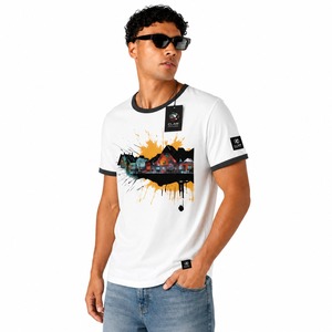 เสื้อยืดโอเวอร์ไซส์ทรงหลวม คอริบ แขนยาว ผ้าฝ้าย 100% หนัก 240 GSM สำหรับผู้ชาย ไซส์พลัส ระบายอากาศได้ดี สไตล์สตรีทแวร์ สีพื้น - Product Image 4